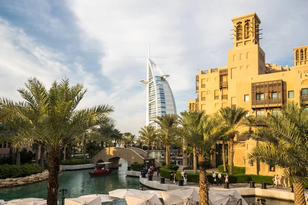 Dubai United Arab Emirates December 2018 Madinat Jumeirah Arabian Resort — Stock Photo, Image
