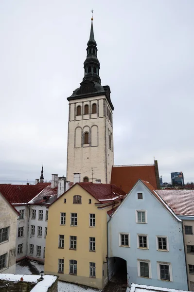 Sint Nicolaaskerk Oude Binnenstad Van Tallinn Estland — Stockfoto