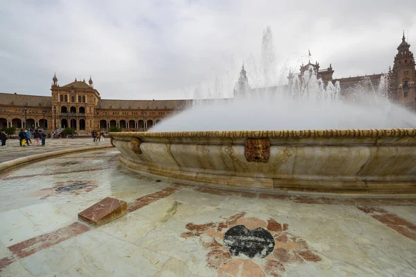 Seville España Abril 2019 Plaza España Una Plaza Parque María — Foto de Stock