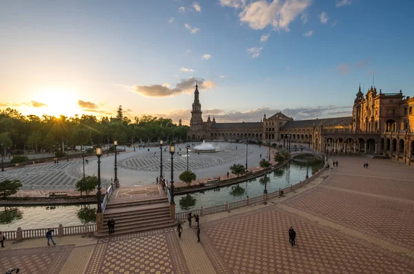 Seville Spanje April 2019 Plaza Espana Een Plein Het Maria — Stockfoto
