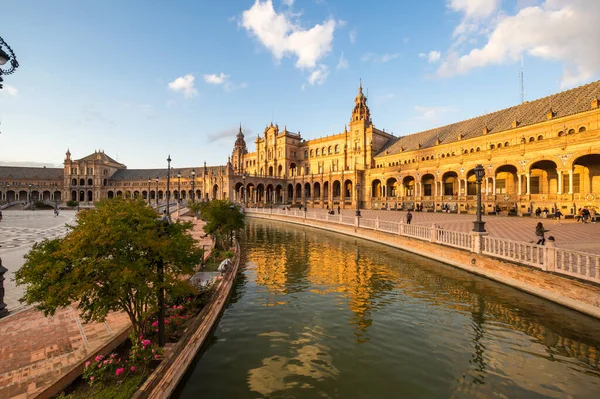 Plaza Espana Praça Espanha Inglês Uma Praça Parque Maria Luisa — Fotografia de Stock