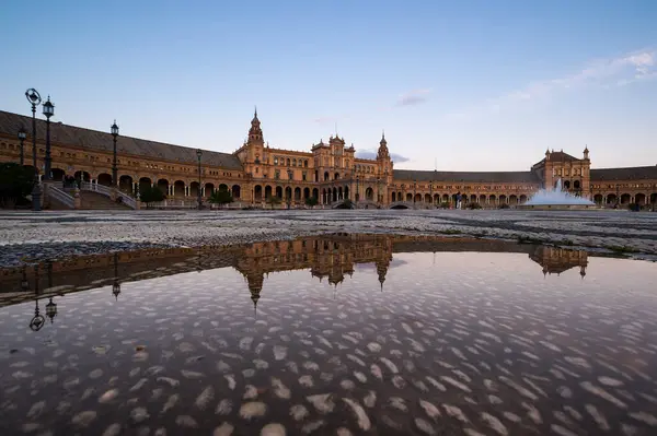 Plaza Espana Spain Square Engelska Ett Torg Maria Luisa Park — Stockfoto