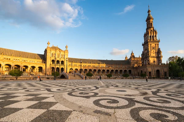 Plaza Espana Spain Square English Plaza Maria Luisa Park Seville Royalty Free Stock Images