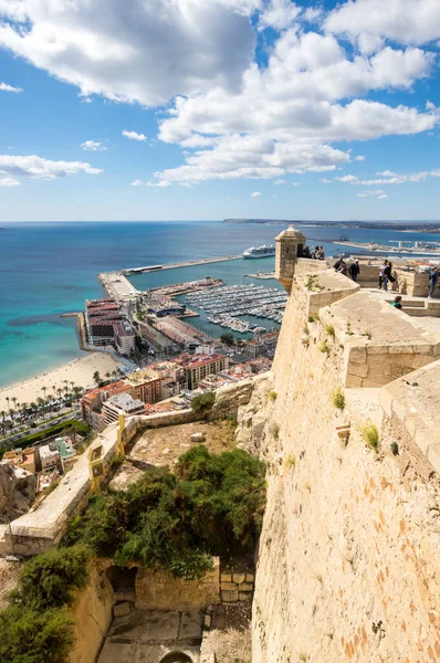 Alicante Spanien April 2019 Panoramautsikt Över Alicante Från Santa Barbara — Stockfoto