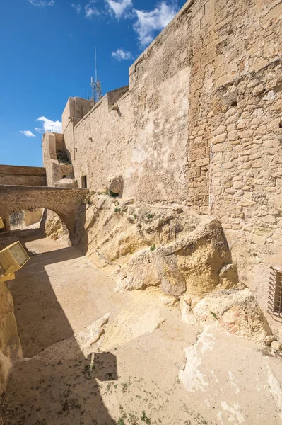 Santa Barbara Castle Fortification Center Alicante Spain — Stock Photo, Image