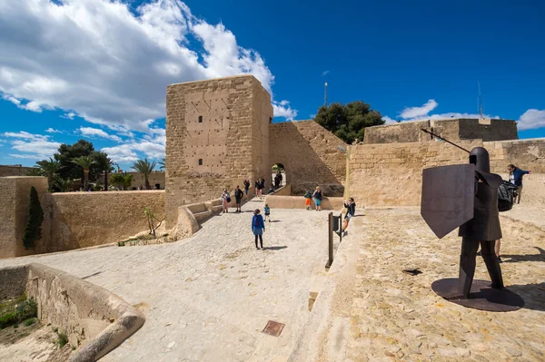 Alicante Ισπανια Απριλιου 2019 Κάστρο Της Σάντα Μπάρμπαρα Είναι Οχύρωση — Φωτογραφία Αρχείου