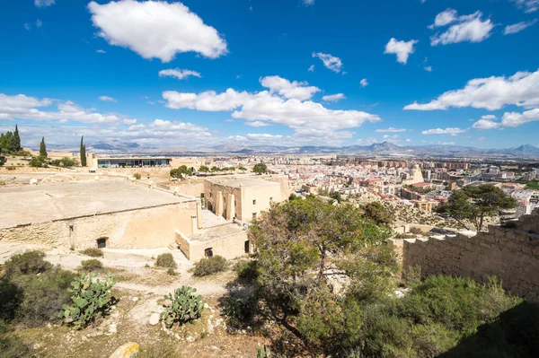 Castello Santa Barbara Una Fortificazione Nel Centro Alicante Spagna — Foto Stock