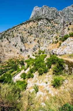 Karadağ 'daki dağların panoramik manzarası