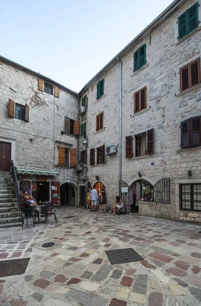 Kotor Montenegro Juni 2019 Zicht Straat Oude Binnenstad Van Kotor — Stockfoto