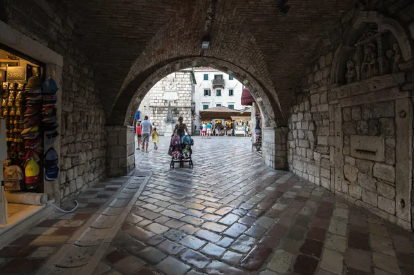 Kotor Montenegro Juni 2019 Blick Auf Die Straße Der Altstadt — Stockfoto