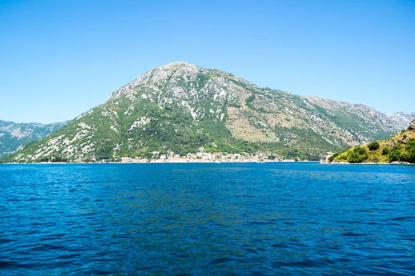 Panorama Baía Kotor Cidade Montenegro — Fotografia de Stock