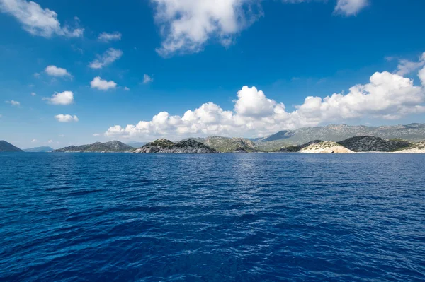 Die Küste Des Mittelmeeres Der Türkischen Riviera Der Provinz Antalya — Stockfoto