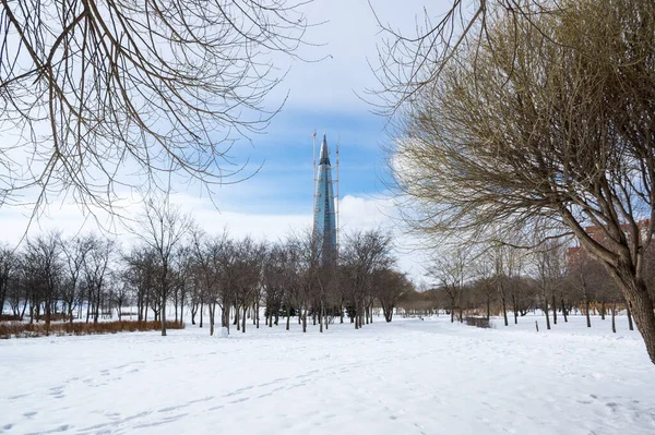 Park Saint Petersburg 300 Anniversary Located Shore Gulf Finland North — Stock Photo, Image