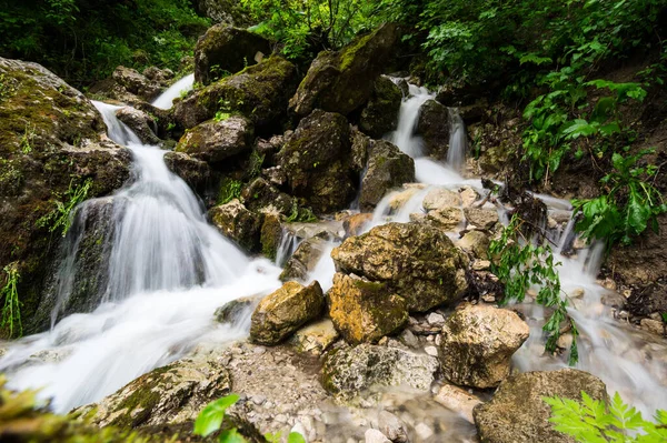 Waterfall Cherek Gorge Caucasus Mountains Kabardino Balkaria Russia — Stock Photo, Image
