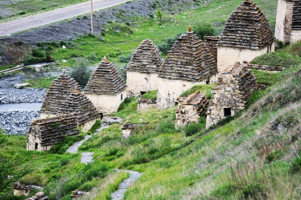 Forntida Alansk Nekropol Dödens Stad Byn Dargavs Nordossetien Alania Ryssland — Stockfoto