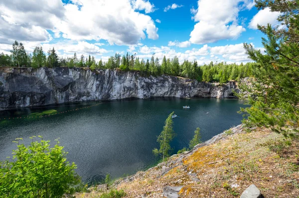 Marble Canyon Mountain Park Ruskeala Karelia Russia — Stock Photo, Image