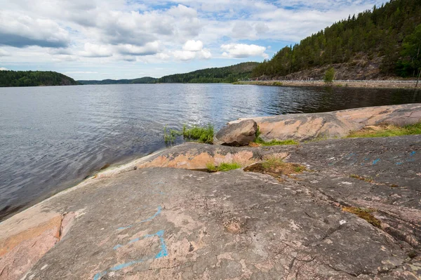 Vue Sur Lac République Carélie Russie — Photo