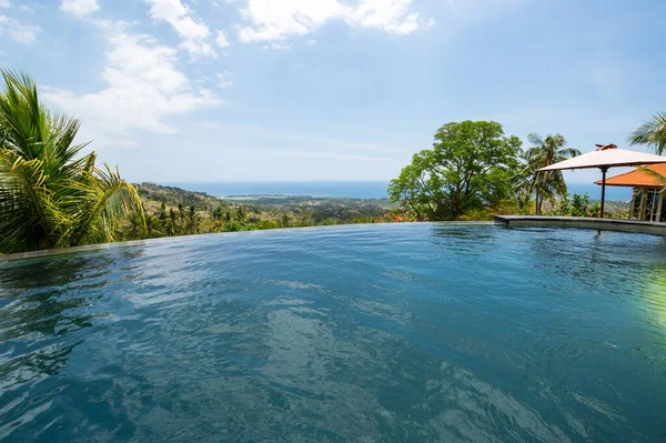 View Swimming Pool Hotel Island Bali Indonesia — Stock Photo, Image