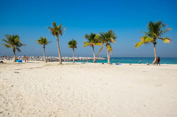 View Mamzar Beach Park Dubai United Arab Emirates — Stock Photo, Image