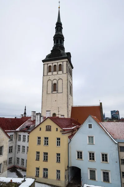 Chiesa San Nicola Nel Centro Storico Tallinn Estonia — Foto Stock