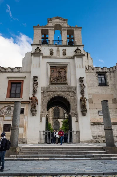Seville Spanje April 2019 Uitzicht Kerk Het Historische Centrum Van — Stockfoto