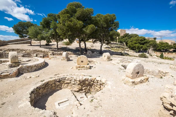 Castillo Santa Bárbara Una Fortificación Centro Alicante España — Foto de Stock