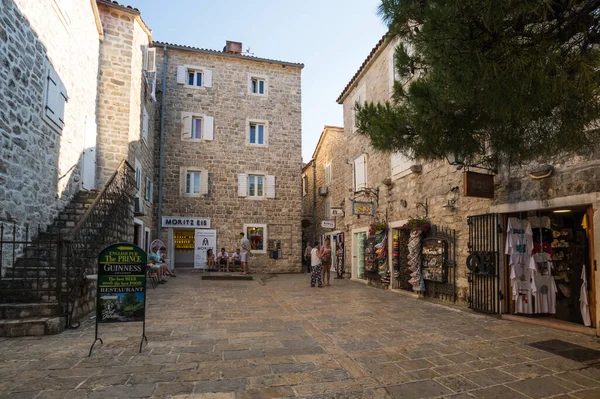 Budva Montenegro Juni 2019 Zicht Straat Oude Binnenstad Van Budva — Stockfoto