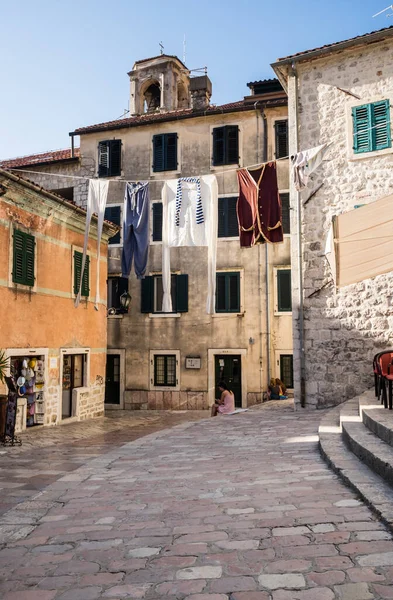 Kotor Montenegro Junho 2019 Vista Rua Cidade Velha Kotor Montenegro — Fotografia de Stock