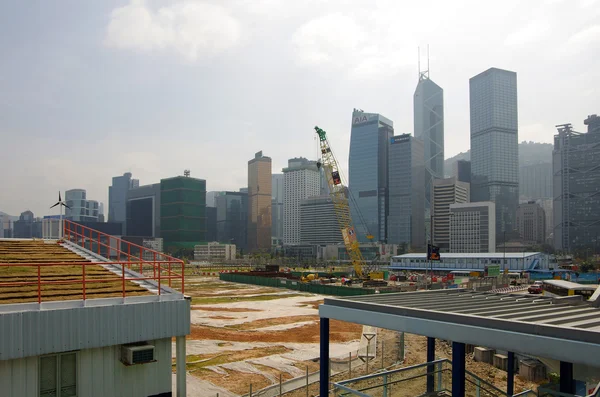 Byggarbetsplatsen i hong kong — Stockfoto