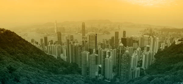 Hong Kong al tramonto — Foto Stock