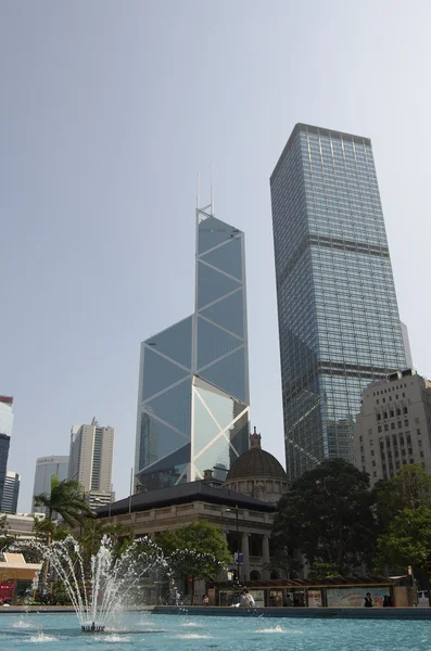 Hong Kong 'un gökdelenleri — Stok fotoğraf