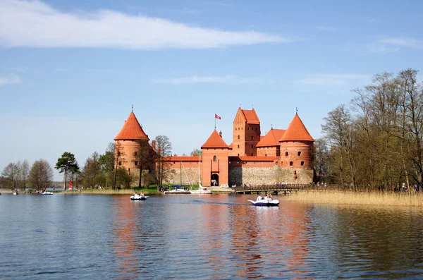 Μεσαιωνικό κάστρο σε trakai — Φωτογραφία Αρχείου
