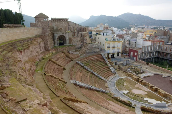 Romeinse amfitheater in cartagena — Stockfoto