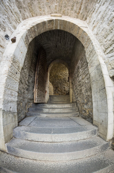 Entrance of old castle, Tallinn, Estonia