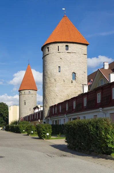 Torres del antiguo Tallin — Foto de Stock