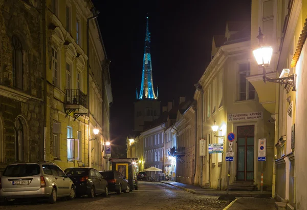 Old Tallinn in the night — Stock Photo, Image