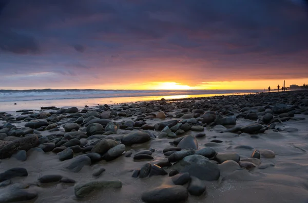 Sonnenuntergang über der Atlantikküste — Stockfoto