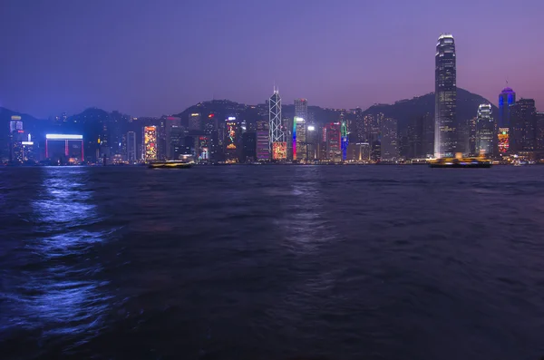 Victoria Harbor op Hong Kong — Stockfoto