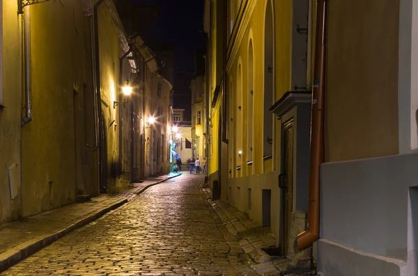 Velho Tallinn à noite — Fotografia de Stock