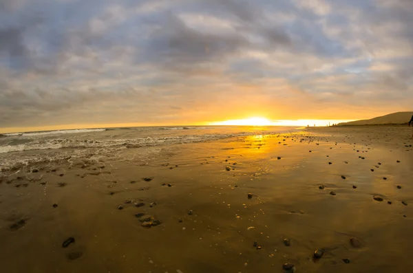 Sonnenuntergang über der Atlantikküste — Stockfoto