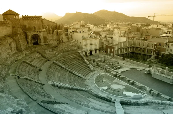 Romeinse amfitheater in cartagena — Stockfoto