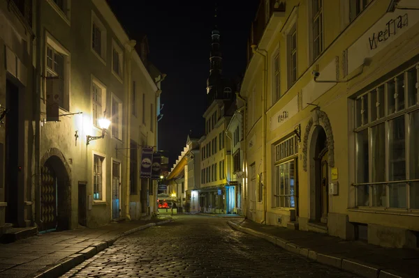 Old Tallinn in the night — Stock Photo, Image