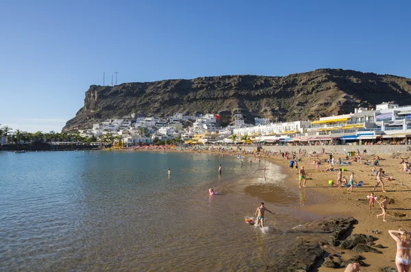 Stranden i Puerto de Mogan — Stockfoto