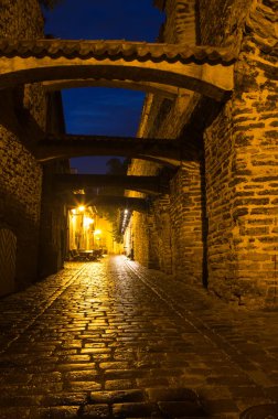 Gece eski Tallinn