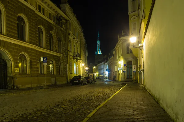 Old Tallinn in the night — Stock Photo, Image