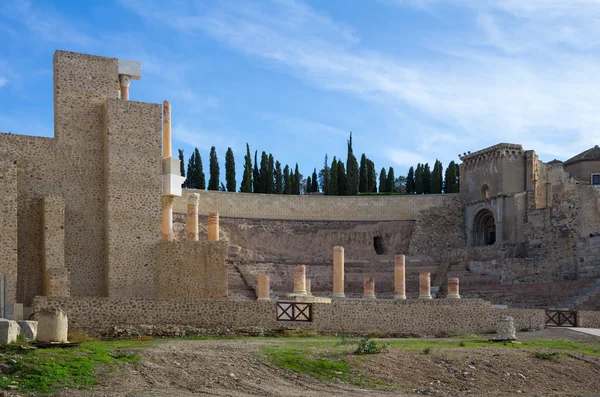 Romeinse amfitheater in cartagena — Stockfoto