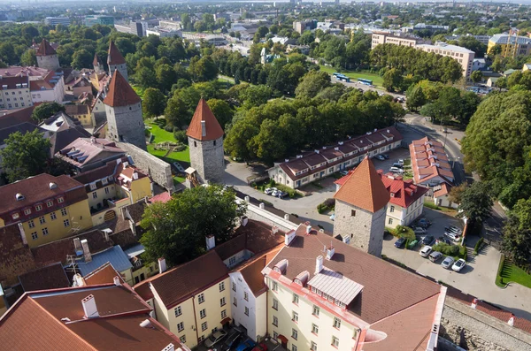 Bekijk op oude tallinn — Stockfoto