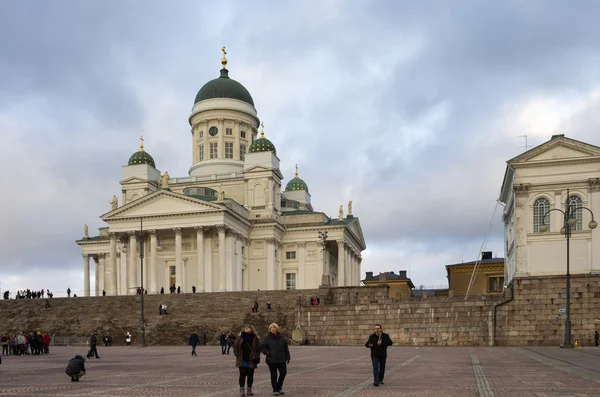Widok na katedrę Helsinki — Zdjęcie stockowe