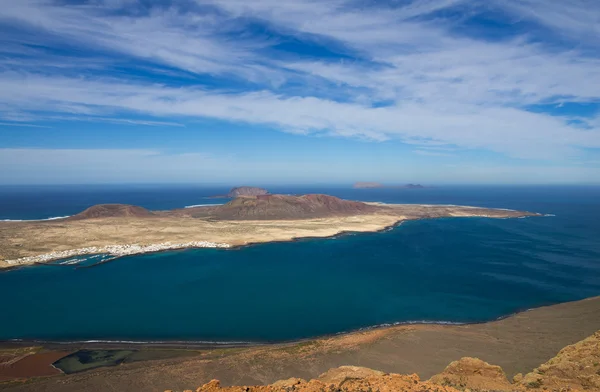 Vista da ilha Graciosa — Fotografia de Stock