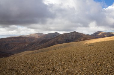 Lanzarote Adası volkanik manzara